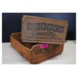 Two Vintage Wood Fruit Boxes