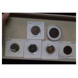1866 Two Cent Piece, 1834 Matron Head Lg Cent &