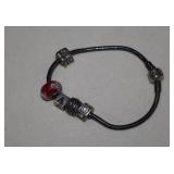 Sterling Pandora Slide Bracelet w/ Beads