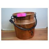 Vintage Copper Bucket w/Handle
