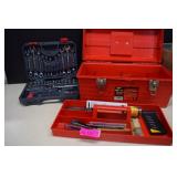 Tool Box w/Contents & Wrench Set