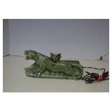 Vintage Green Panther Mid Century TV Lamp
