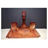 Beautiful Baccarat Decanter Set & Tray (All Are