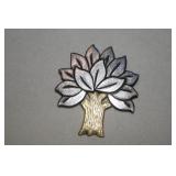 SS/Brass James Avery, Tree of Life Brooch