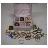 Ring Storage Box Filled With Fashion Rings