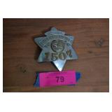 Rare Obsolete Cicero Special Police Heavy Badge