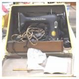Vtg Portable Singer Sewing Machine, Model 66-16
