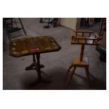 Vintage Drop Leaf Table & Telephone Table