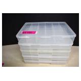 Five Empty Organizer Boxes