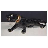 Vtg. MCM Black Panther With Green Jewel Eyes