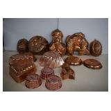 Box Of Vintage Aluminum Molds For Decor