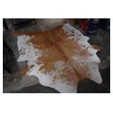 Cow Skin Rug 90'x33'. Very Good Condition