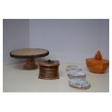 Vintage Lot MCM Italian Pottery Lidded Dish MORE