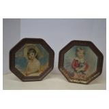 Vintage Tin Octagon Wall Hangings Master Simpson -