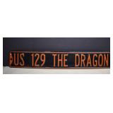 Metal,US 129 The Dragon Road Sign 36'