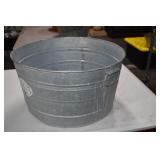 Large Galvanized Tub With Handles