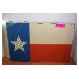 Metal Lighted Texas Flag Wall Art