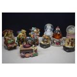 Lot Of Musical Figurines & Musical Snow Globes