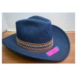 Denim Cowboy Hat. Like New Size M