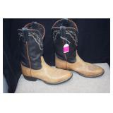 Tony Lama Leather Cowboy Boots  7M
