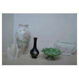 Vintage Lot Home Decor Vases, One Brass with