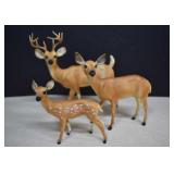 Highly Detailed Hard Plastic Deer Family