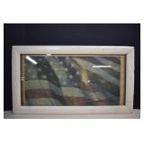 Framed Waving Flag Print, 27x16'