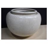 Large Raku Crackle Pottery Pot