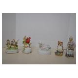 Vintage Lot  Wind Up Musical Bird Figurines MORE