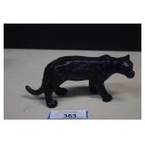 Cast Iron Blank Panther Sculpture