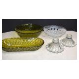 Vtg. Boopie Candlestick Holders,Indiana Glass