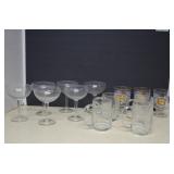 Lot Of Clear Glass Wine Glasses, Drink Ware &