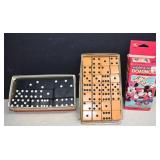 Vtg. Dominoes,Butterscotch Bakelite,Wooden Eagle &