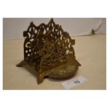 Vintage Art Nouveau Brass Letter/Napkin Holder
