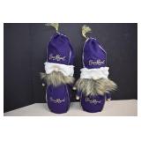 Two Hand Crafted Crown Royal Gnomes