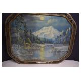 Framed Vintage Print 19' x 18'