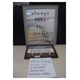 Three Pieces Beach Theme Wall Art