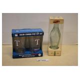 Texas Rangers Color Changing Glasses Set & 1915