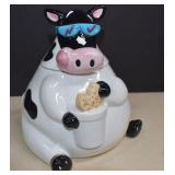 1996 Treasure Craft Cow Cookie Jar, No Chips Noted