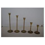Vintage Brass Taper Candle Stick Holders