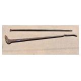 Antique Railroad Pinch Bar & Spike Puller Bar