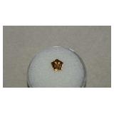 1.18ct VS Pentagon Shape Natural Yellow Zircon