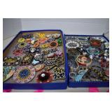 Two Trays Of Costume/Fashion Jewelry -Tray Not