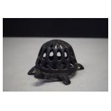 Vintage Cast Iron Turtle Yarn Holder