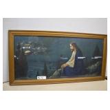 Antique Christ on Mount of Olives Framed