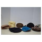 Lot Of 8 Vintage Woman's Hats MORE