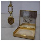 MCM Art Deco Locket  And Vintage Compact