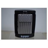 New Zippo Lighter - American Flag Pattern - In