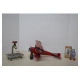 Lot Misc VTG Style Metal Model Red Barron Plane -
