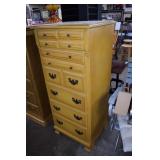 Tall Wood Ward Co. 8 Drawer Lingerie Chest